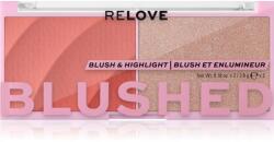 Revolution Relove Blushed Duo Blush & Highlighter élénkítő arcpirosító