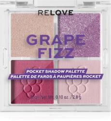 Revolution Beauty Pocket Palette szemhéjfesték paletta árnyalat Grape Fizz 4x0.72 g