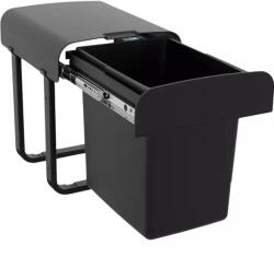EKOTECH - beépíthető hulladékgyűjtő aladin 40 black bio 1x15 liter - ardesshop