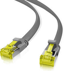 helos Cablu twisted pair Cat 6a ultraplat gri U/FTP RJ45 helos 7, 5m AWG32 (205224)