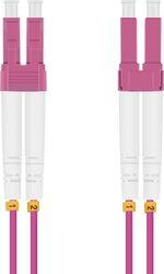 helos Cablu fibra optica helos Duplex OM4 50/125m LC-LC, violet, 10m LSZH (115705)