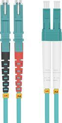 helos Cablu fibra optica helos Duplex OM3 E2000 (LSH)-LC aqua, 10m (51577.10 / HW 254695)