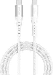 4smarts Cablu incarcare USB-C 4smarts PrimeCord 60W 1, 5m, alb (541452)
