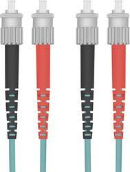 helos Cablu fibra optica helos Duplex 3, 0mm ST-ST 50/125m albastru, LSZH (126404)