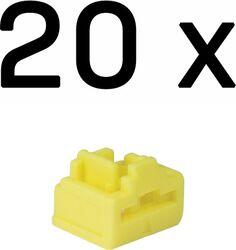 Lindy RJ-45 Port Blockers, 20 bucati, material ABS, Yellow (LY-47901)