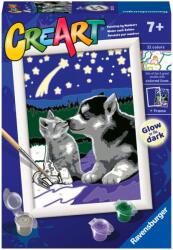 Ravensburger Set de pictură după numere Ravensburger CreArt - Prietenii Lunii (20212)