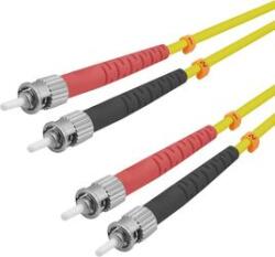 helos Cablu fibra optica helos Duplex 3, 0mm ST-ST 9/125m galben 2m LSZH (126380)