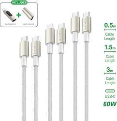 4smarts Cablu Incarcare 4smarts USB-C PremiumCord 60W, cu adaptor digital (540656)
