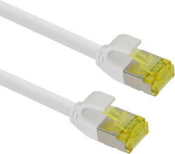 helos Cablu twisted pair CAT 7 helos Patchkabel Cat 6a Ultraslim S/FTP RJ45 alb 10m AWG28/7 LSZH GHMT (333107)