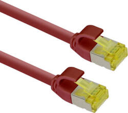 helos Cablu twisted pair CAT 7 helos Patchkabel Ultraslim S/FTP RJ45 rosu 10m AWG28/7 LSZH GHMT (333093)