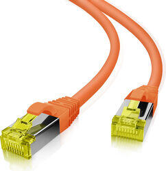 helos Cablu twisted pair Cat 6a portocaliu 7, 5m, fara halogen (118191)