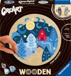 Ravensburger Set de pictură după numere Ravensburger CreArt Wooden - Liniște nocturnă (12023212)