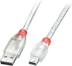 Lindy Cablu USB 2.0 A, Mini-B, 0.2 m, Alb, Portocaliu (41780)