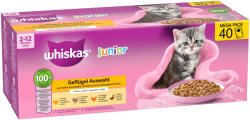 Whiskas 40x85g Whiskas Junior szárnyasválogatás aszpikban nedves macskatáp
