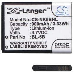 Cameron Sino Nokia 6124 Classic CAMERON SINO akku 900mAh LI-ION BL-5B kompatibilis (CS-NK5BHL)