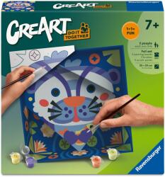 Ravensburger Set pentru pictură după numere Ravensburger CreArt Do it together - Vidră (12023154)