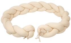 Bimbidreams Protecție împletită pentru pătuț Bimbidreams - Basics, 200 cm, Ivory (8435629203174)