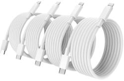 quandes Set 4 accesorii Cablu incarcare USB-C, 2M, 60w, pentru Iphone 14, 13, 12, 11 pro max, QUANDES®