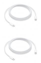 quandes Set 2 Buc, cablu de date Fast Charge USB-C-C, 2M, 240w, woven, compatibil cu iPhone 15 pro / i5 pro max / iPad Pro 2020, MacBook pro