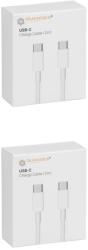 quandes 2 x Cablu de date compatibil cu iph 16, 15, 15 pro, 16 pro, 16 pro max Type-C to Type-C, 2m, 67w