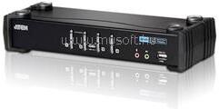 ATEN KVM Switch 4 portos USB DVI + kábelkészlet (CS1764A) (CS1764A) (CS1764A)