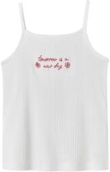 NAME IT spaghete curea brodate fete t-shirt alb (14EB11)