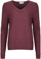 VILA Pulovere Femei VIRIL V-NECK L/S Vila Bordo EU M
