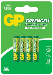 GP Batteries GP R03 AAA Greencell 24G féltartós elem 4db/csomag (ár/csomag) (R03)