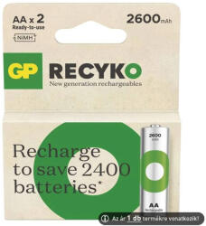 GP Batteries GP AA ReCyko 2600mAh NiMH akkumulátor 2db/csomag (ár/csomag)