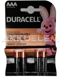 Duracell Basic LR03 AAA alkáli mikro elem MN2400 4db/csomag (ár/csomag) (MN2400)