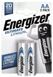 Energizer Ultimate Lithium FR6 AA elem 2db/csomag (ár/csomag)