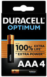 Duracell Optimum LR03 AAA alkáli mikro elem MX2400 4db/csomag (ár/csomag) (MX2400)