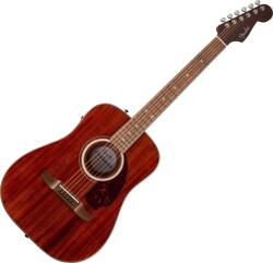 Fender California Deluxe Redondo Jr. E WN Natural Mahogany Chitară electro-acustică Dreadnought
