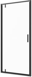 Sanotechnik - SANOSLIM pivot zuhanyajtó, 80 cm, fekete (SLH80B)