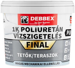 Den Braven DenBraven 1K PUR FINAL Poliuretán Vízszigetelés szürke 4Kg