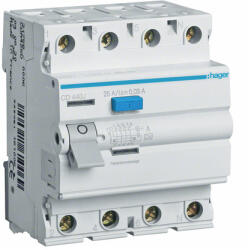 Hager Fi-relé 4P 40A 30mA 6kA (A) áram-védőkapcsoló CD440J