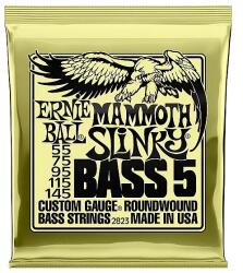 Ernie Ball 2823 NICKEL WOUND MAMMOTH SLINKY BASS 5 STRING 55-145