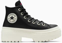 Converse bőr sneaker Chuck Taylor All Star Lugged Heel - fekete Női 38