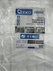 GEKO Átlátszó Takaróponyva erősített, 3x4m, 100g/m2 (G70591)