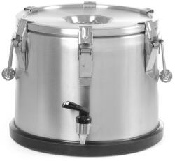HENDI 710135 hőszigetelt ételszállító badella - 15 l, csappal (710135)