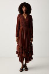 TWINSET rakott ruha - barna 36