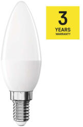 EMOS LED izzó Classic gyertya, E14, 6, 5 W (60 W), 806 lm, Hideg fehér, 6500K, 230V, CRI>80, EMOS, ZQ3E44 (ZQ3E44)