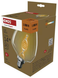 EMOS LED izzó DECO S123, E27, 3, 5 W (14 W), 130 lm, borostyán, 1800K, 220-240V, CRI>80, EMOS, Z59D01 (Z59D01)