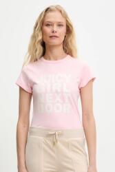 Juicy Couture t-shirt JUICY GIRL NEXT DOOR HILTON T-SHIRT - rózsaszín XL