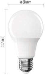 EMOS LED izzó Classic A60, E27, 5, 8 W (50 W), 645 lm, Természetes fehér, 4000K, 230V, CRI>80, EMOS, ZQ5E33 (ZQ5E33)
