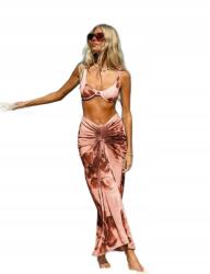 Shein Kétrészes Push Up Fürdőruha Batik Mintás XL 1MA