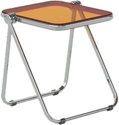 quandes Masuta de cafea pliabila din acril, moderna, pentru canapea birou mic, noptiere, sufragerie, terasa, 40×35cm, orange Masa de cafea