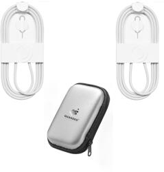 quandes Set 2 buc cablu date C-C 60 1M Woven, QUANDES®, compatibil cu iPhone 17 air/ 17/17pro/17 promax, Geanta de depozitare EVA