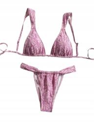 Shein Bikiniruha Rózsaszín Fürdőnadrág Áttört Mintával L 1HA
