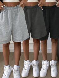 Shein Széles Sima Casual Melegítőnadrág 3-PACK 158-162 1MA